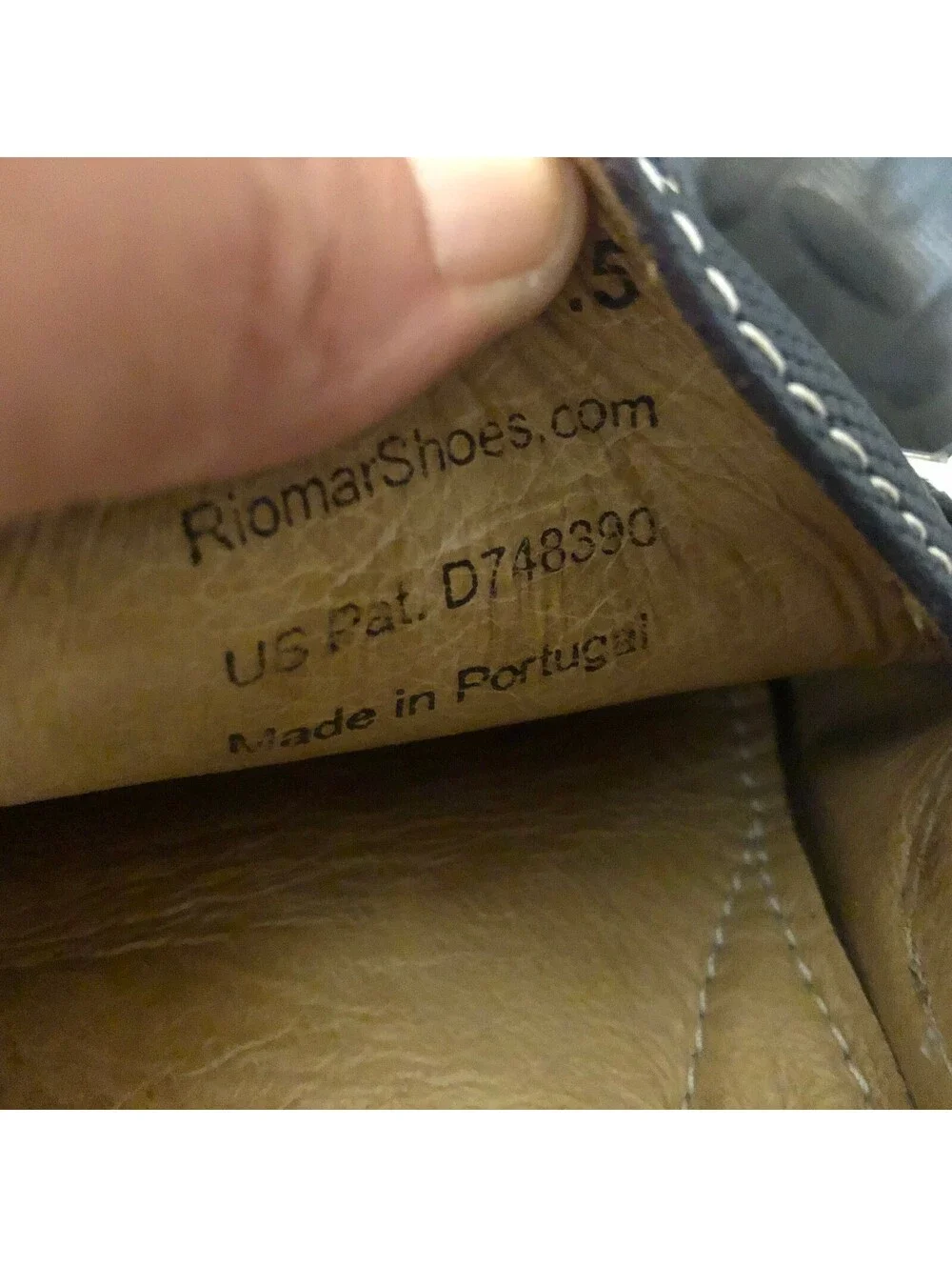 Riomar Men's Navy The Waterman  Boat Shoes Size 10.5 / 43.5